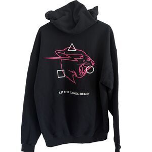 Mr Beast Hoodie Mens Sz XL Black Pullover Sweatshirt Squid Beast Game Youtube